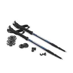 NEW CASCADE Mountain Tech Trekking Poles One Size Black Blue
